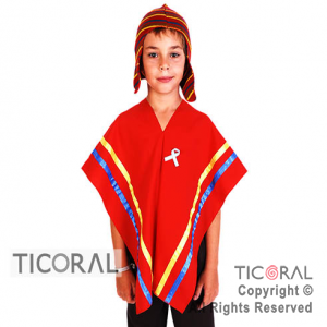 DISFRAZ COYA NI�O CAND T1 C/PONCHO Y GORRO x 1